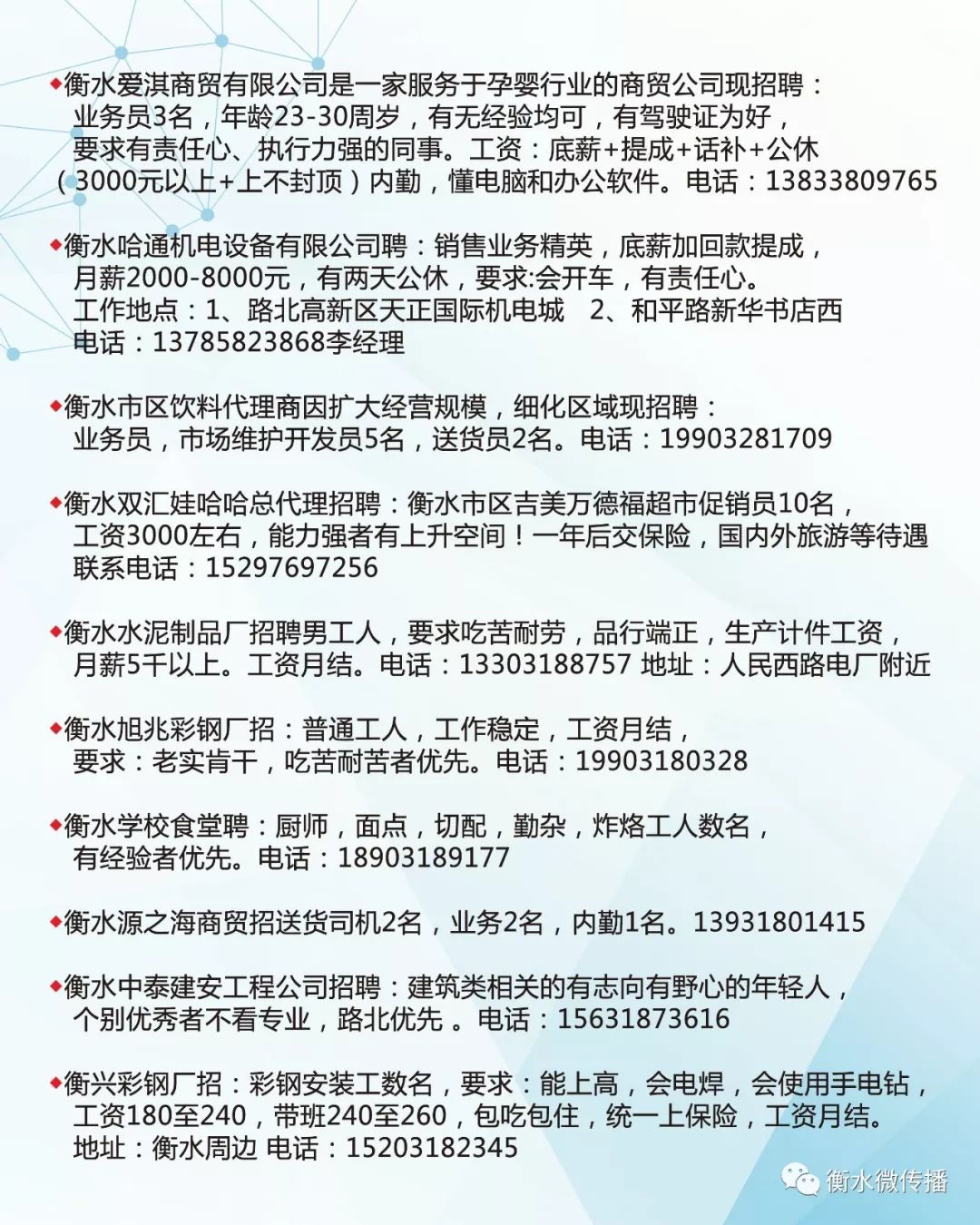 永丰经营所最新招聘启事